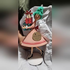 Christmas decoration Lady with gifts 12in. tall